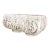 Weathered French Style Pottery Cachepot/With Raised Scrollwork For Sale