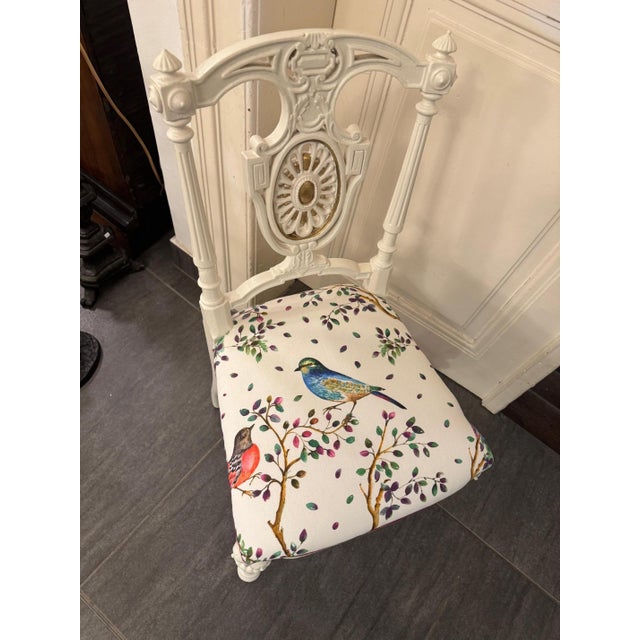 Vintage Neoclassical Style Chair in Wood For Sale - Image 6 of 9