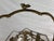 Traditional Vintage Brass Filigree and Cut Glass Basket Vase. For Sale - Image 3 of 12