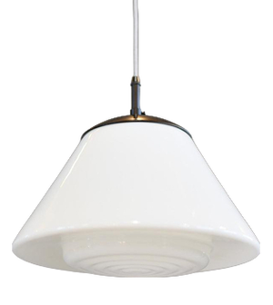 Mithras Opaline Glass Pendant Light by August Walter and Sohne