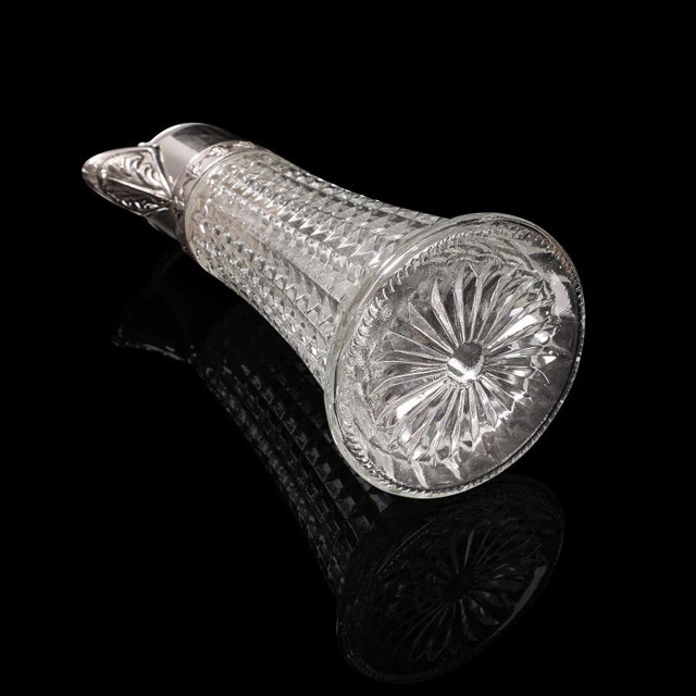 1960s Pair of Vintage Italian Glass Decorative Ewers For Sale - Image 11 of 13