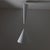 Diablo pendant lamp, designed by Achille Castiglioni for Flos in 1970. The metal frame features a blue and white finish...