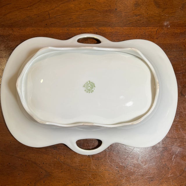 Early 20th Century Antique Nippon Dual Handled Serving Platter For Sale - Image 9 of 11