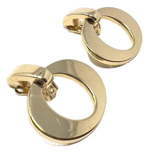 Vintage Gold Plated O Earrings from Christian Dior, 1980s, Set of 2