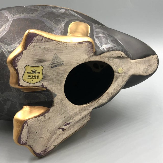 Lastra Portugal Goose in Guild Black Ceramic, 1980s For Sale - Image 9 of 11