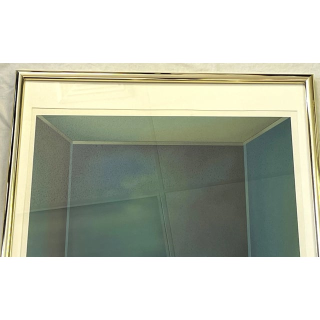 Metal Vintage Igor Galanin Signed Modernist Serigraph Print, Titled 'Shar Pei' Circa 1985 For Sale - Image 7 of 12