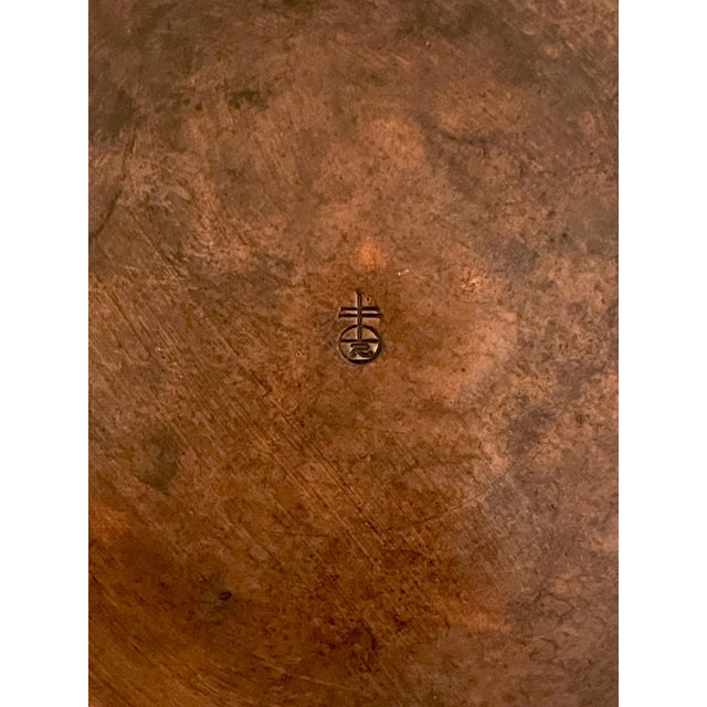 Early 20th Century Roycroft Arts & Crafts Copper Round Salver/Tray, Roycroft Inn at East Aurora NY For Sale - Image 5 of 7