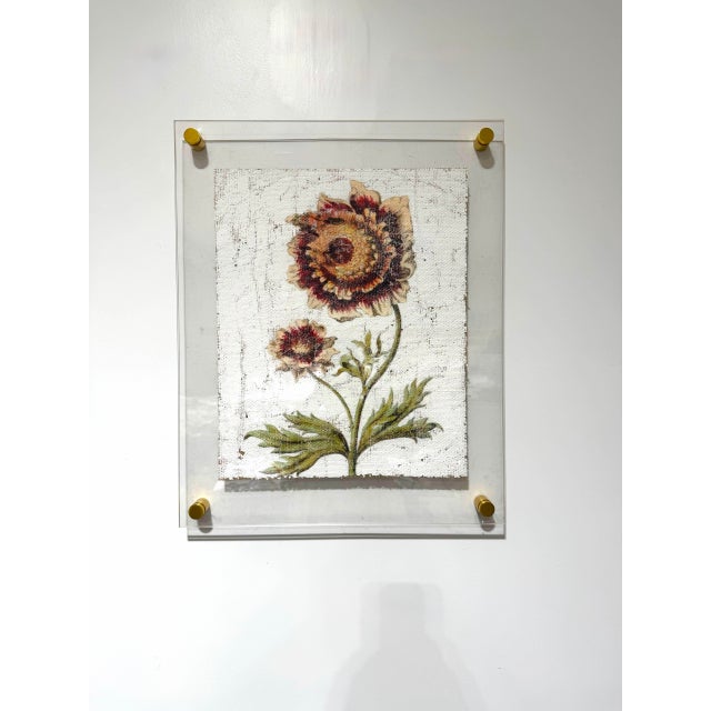 Vintage Sunflower - Hand Textured Vintage Sunflower For Sale - Image 6 of 6