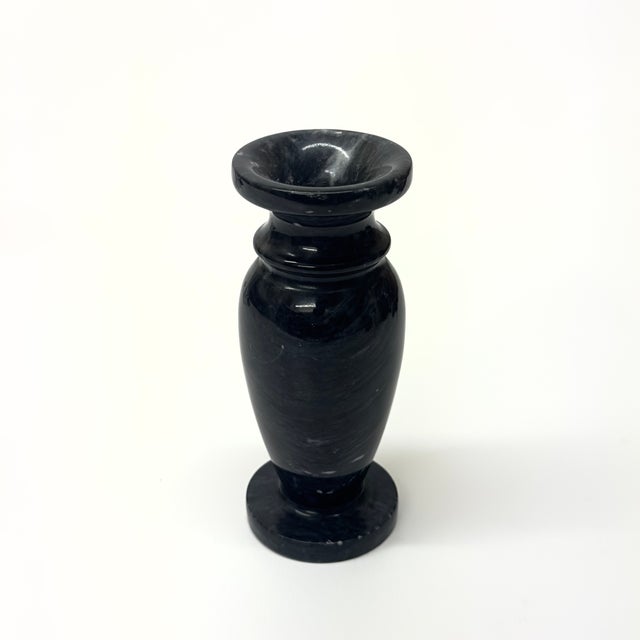 Black Mixed Black and White Stone Candle Holder Curation - Group of 5 For Sale - Image 8 of 8