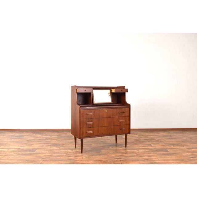 1960s Mid-Century Danish Teak Secretary, 1960s For Sale - Image 5 of 18
