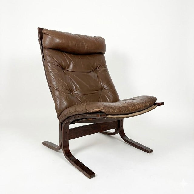 Brown Siesta Chair by Ingmar Relling for Westnofa, 1960s For Sale - Image 10 of 10