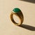 Not Yet Made - Made To Order Men’s Green Onyx Ring With Arabic Calligraphy Design, Size 7.5 For Sale - Image 5 of 7