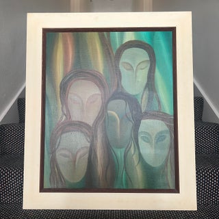 Original Elise Friederike Abstract Oil Painting “Bruxas” (1979) For Sale