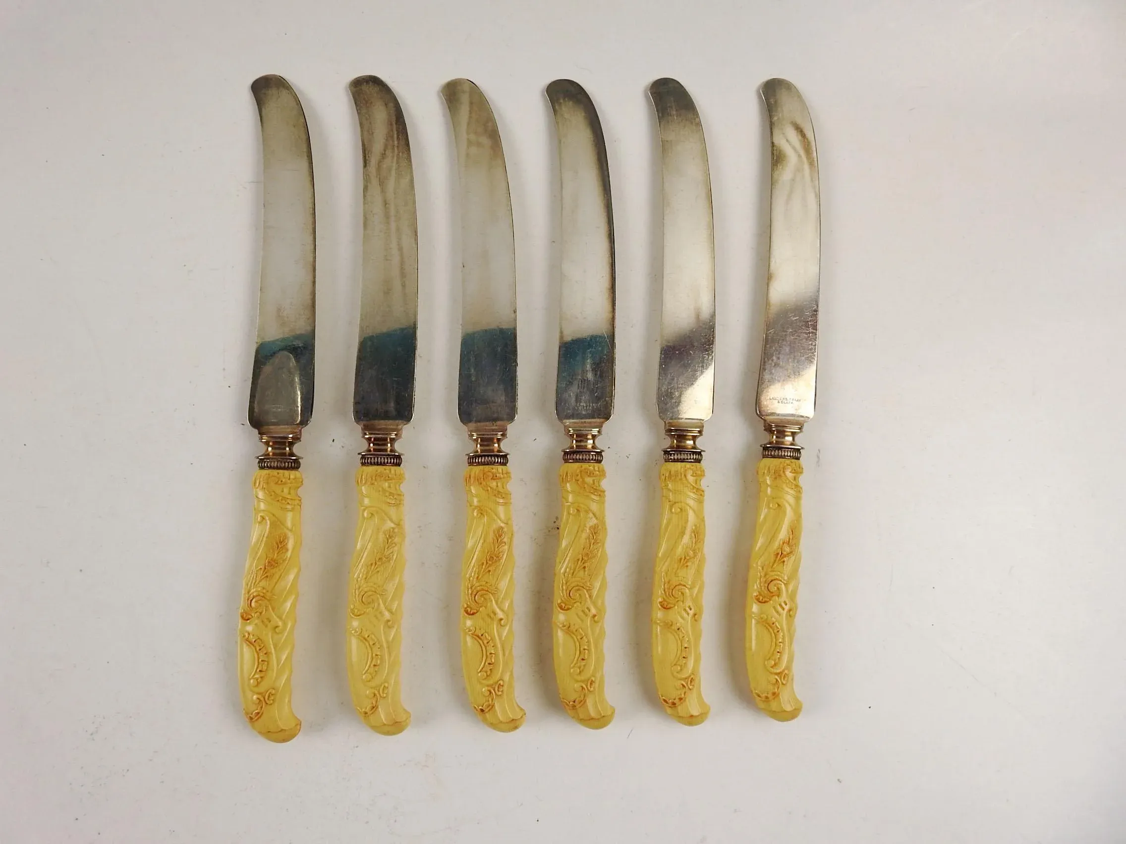 Antique Art Nouveau Knives - S/6 | Chairish