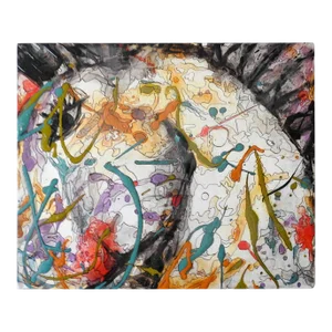 Colorful Abstract Mixed Media Painting