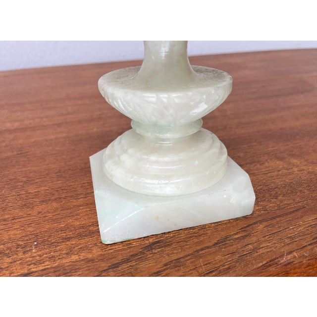 Vintage French Hollywood Regency Style Alabaster Table Lamps, Set of 2 For Sale - Image 18 of 18