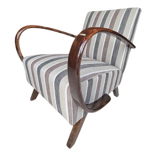 Bentwood Lounge Chair by Jindrich Halabala For Sale