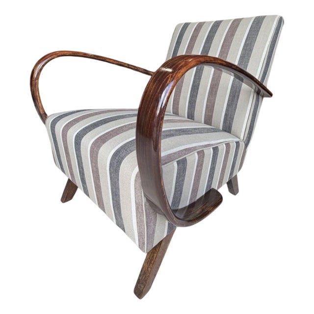Bentwood Lounge Chair by Jindrich Halabala For Sale