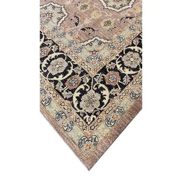 Brown Handwoven European Style Area Rug 8’1″ X 10’2″ For Sale - Image 8 of 9