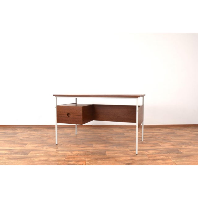 Contemporary Mid-Century Modern Danish Teak Desk, 1970s For Sale - Image 3 of 18