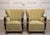 Vintage Swedish Wingback Chairs with Golden Velvet and Carved Oak Armrests, 1920s, Set of 2 For Sale - Image 9 of 11