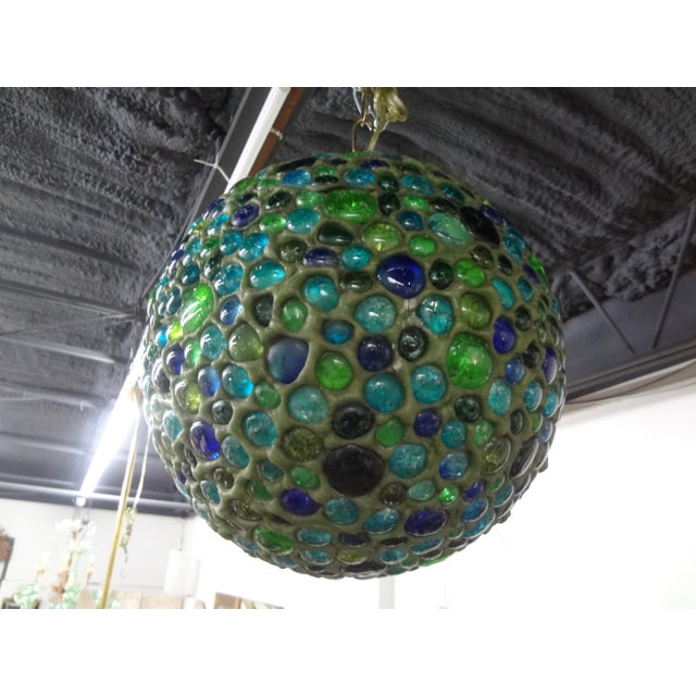 A. Lankhorst 1960s Italian Modern Multicolored Glass Lantern For Sale - Image 4 of 12