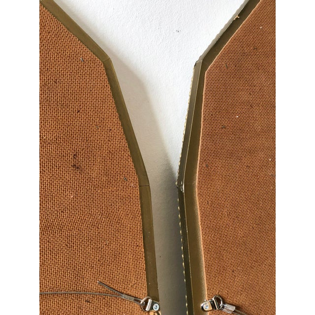Pair of Large Vintage Venetian Full Length Brass Mirrors – Gold Hollywood Regency, Spanish 1990s For Sale - Image 13 of 13