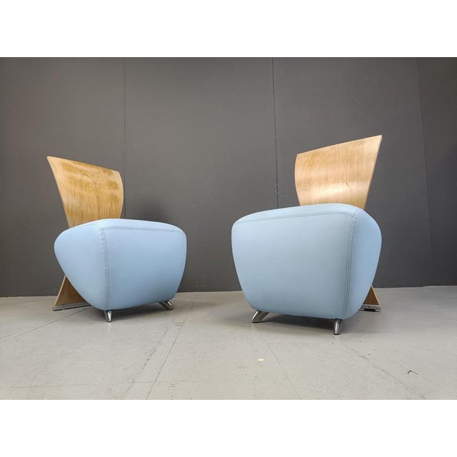 Bobo Lounge Chairs by Dietmar Scharping for Dauphin, 2000s, Set of 2 For Sale - Image 3 of 10