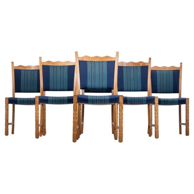 Dining Chairs in Oak by Hennnig Kjærnulf, 1960s, Set of 6 For Sale - Image 10 of 10