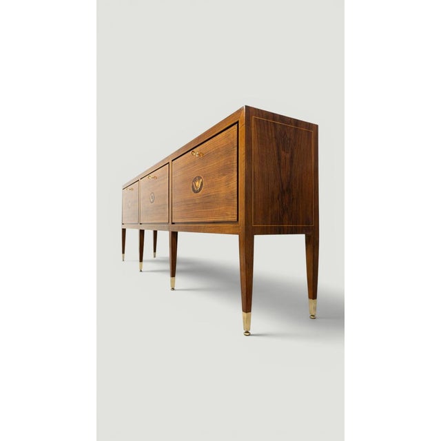 Mid-Century Modern Italian Inlayed Sideboard by Paolo Buffa, 1950s For Sale - Image 16 of 18