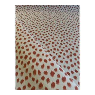 P Kaufmann Simla Spots Color Document Cotton Blend Fabric 2 1/2 Yards For Sale