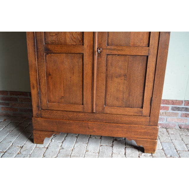 Antique Oak Louis Philippe Girls Wardrobe For Sale - Image 4 of 11