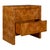 Contemporary Burl Wood 2 Drawer Chest For Sale - Image 3 of 11