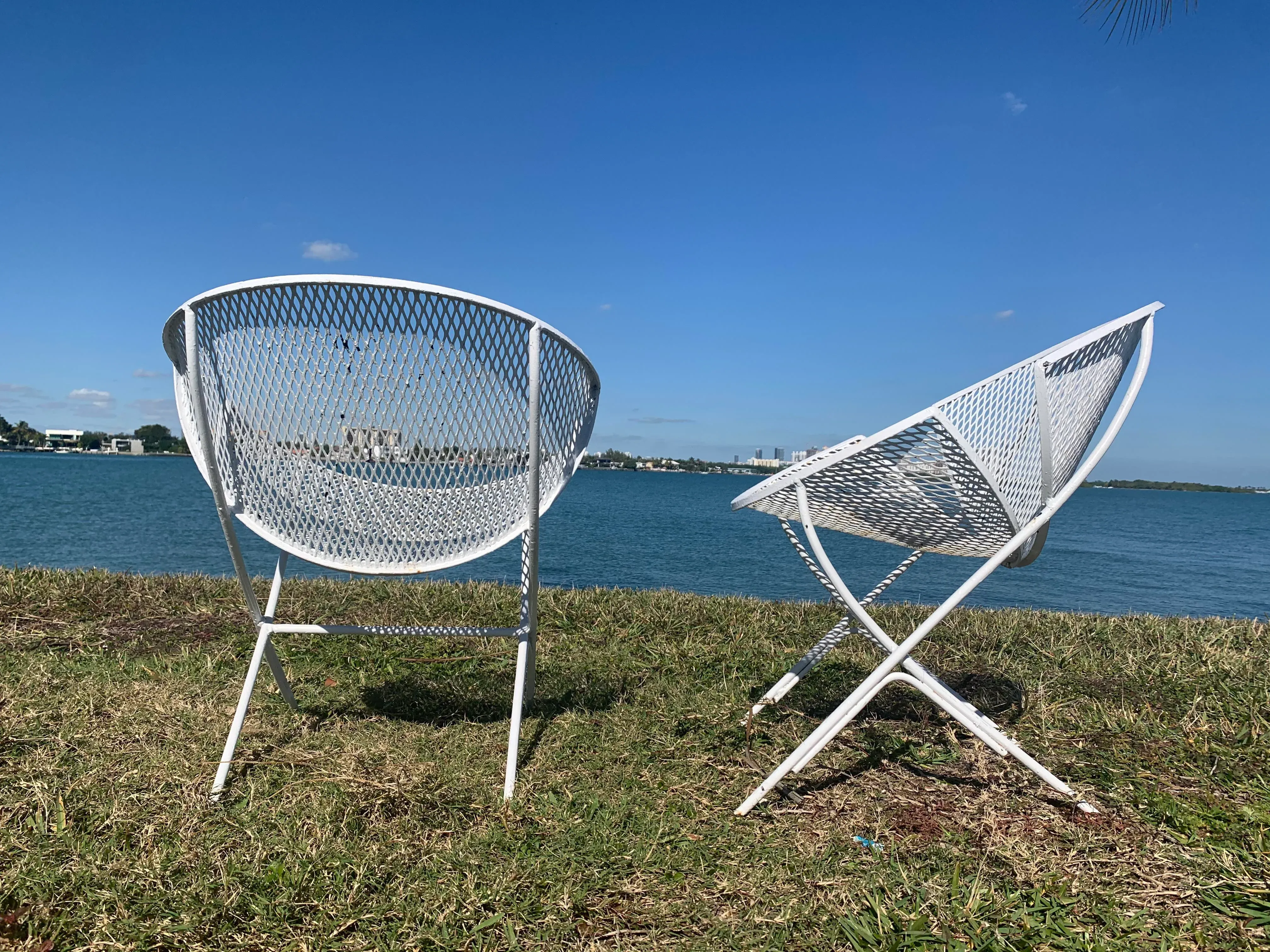 1950s Orange Slice Patio Chairs Maurizio Tempestini for Salterini