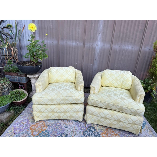 Henredon 1970s Classic Henredon Club Chairs - Mint! For Sale - Image 4 of 12
