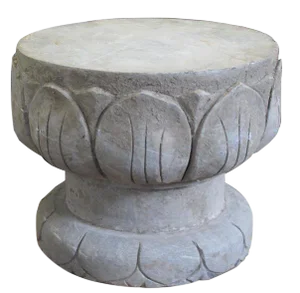 Chinese Lotus Leave Stone Garden Stool