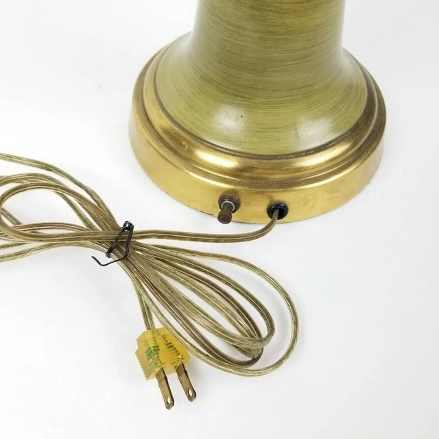 Tall Green Lamp Mid Century Modern Lighting Statement Lamp For Sale - Image 10 of 10