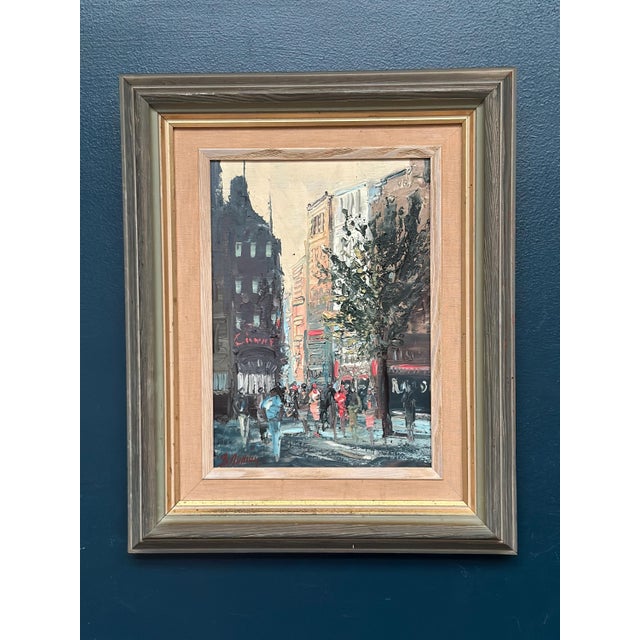 Swedish Artist, Cityscape, 1960s, Oil on Panel, Framed For Sale - Image 6 of 12