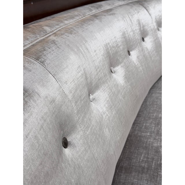 Vintage Mitchell Gold Dumont Tufted Velvet Sofa For Sale - Image 9 of 11