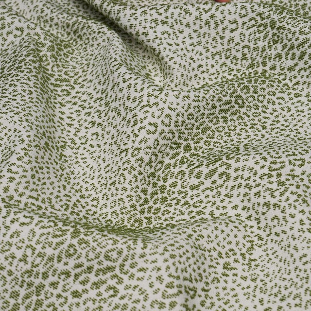 2020s Schumacher Mini Leopard Outdoor Fabric In Green For Sale - Image 5 of 6