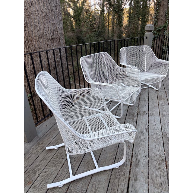 Mid 20th Century Woodard Sculptura Cantilever Loungers - Set of 3 For Sale - Image 5 of 6