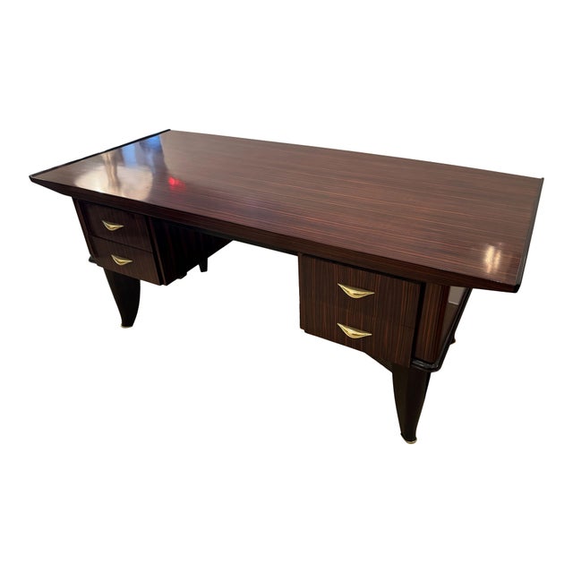 Early 20th Century Sanyas et Popot Art Deco Desk For Sale In New York - Image 6 of 9