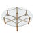 This large coffee table was made in France in the 1960s to a luxurious design, in the manner of Baguès. The base is made...