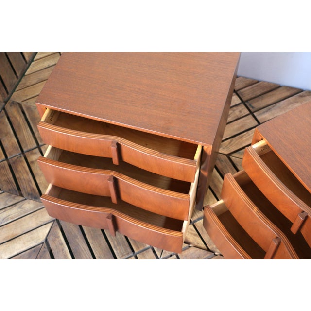 Mid-Century Modern Three Drawers Nightstands by American of Martinsville, c.1960’s For Sale - Image 16 of 18