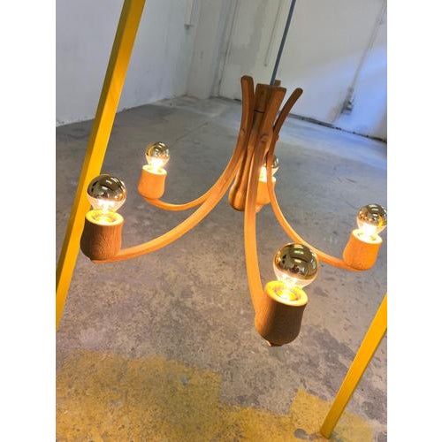 Oak Chandelier from Domus For Sale - Image 3 of 11