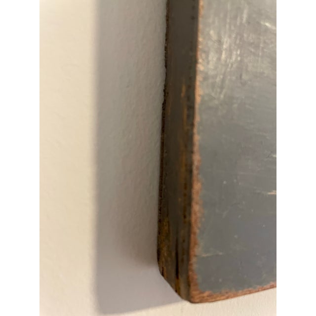 Vintage Hand-Painted “Sea★Side” Nautical Wall Sign on Reclaimed Cabinet Door For Sale In Atlanta - Image 6 of 9