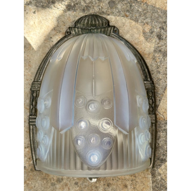 Art Deco Wall Sconces by Georges Leleu, 1930, Set of 2 For Sale - Image 4 of 18