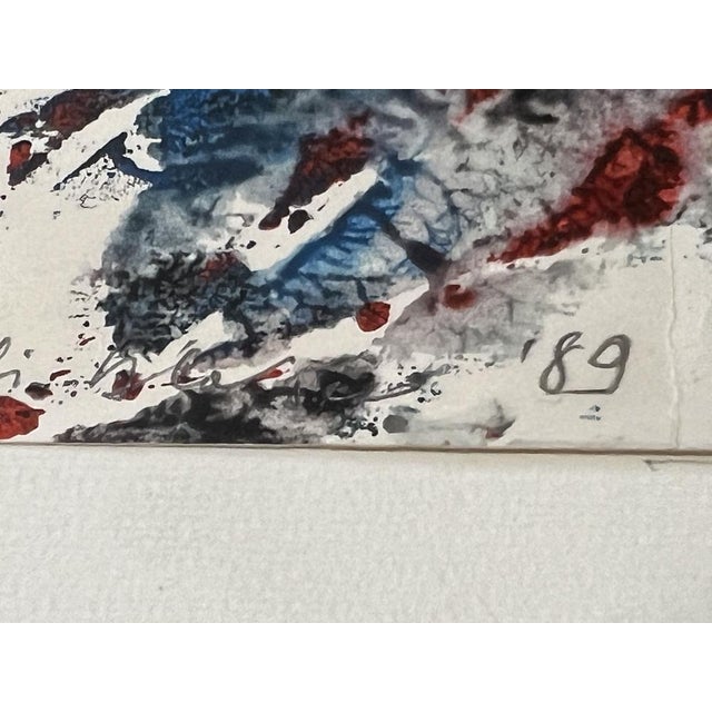 Plastic Elio Di Blasio, Spoltore, Italy, 1989, Acrylic on Paper For Sale - Image 7 of 8