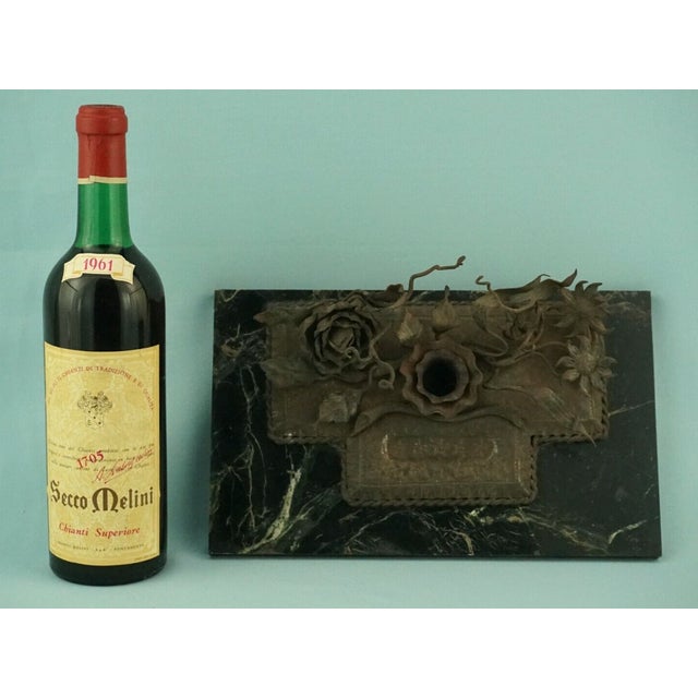 Antique Art Nouveau Inkwell in Wrought Iron, 1890s For Sale - Image 5 of 18