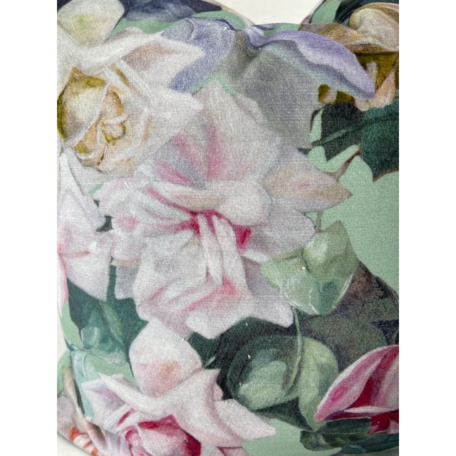 2020s Scalamandre "Passion" in Laduree Velvet 22" Pillows-A Pair For Sale - Image 5 of 7